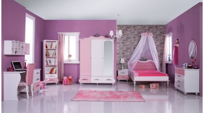 Princess bedroom Cinderella, purple