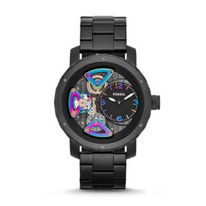  Nate Multifunction Stainless Steel Watch - Black 