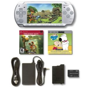 Sony PSP 2000 Playstation портативна сребриста система за игра - Daxter комплект