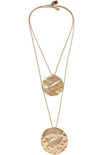 Gold necklace with 2 medallions VODRICH