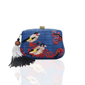 Blue bird woman's bag