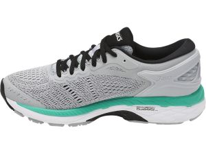Woman's running shoes - gray and green