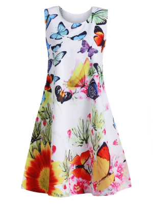 Dress with butterfly print, DRESSPRO